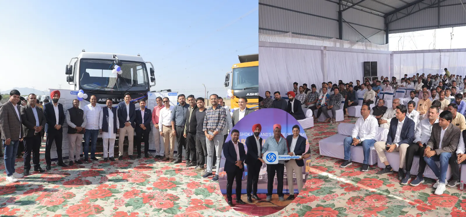 Ashok Leyland & Sandeep Trucks Family Mega Customer Meet, STPL-Stock Yard, Nasirabad (Ajmer)